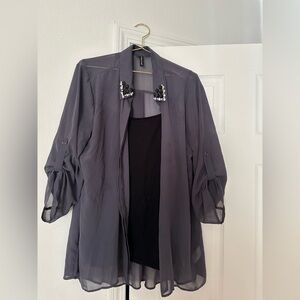 Grey blouse with tank